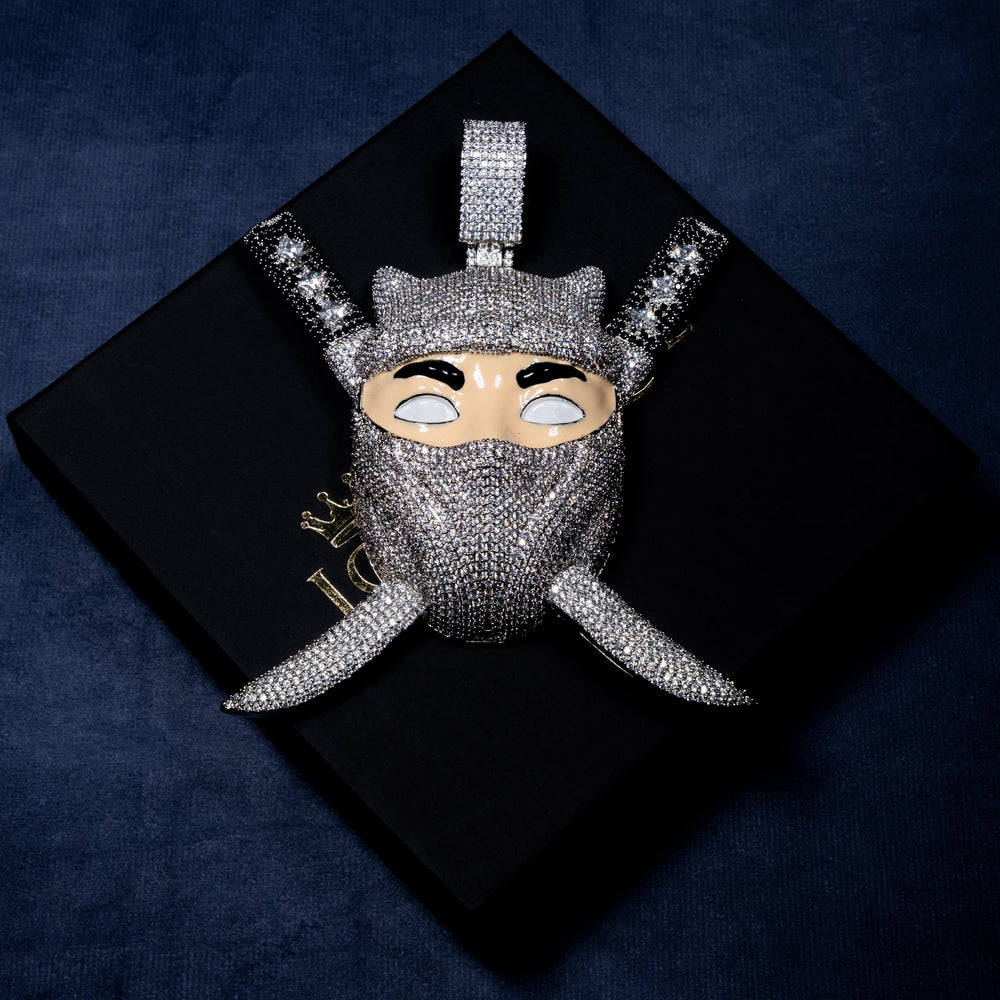 Big Ninja Pendant - ICECLIQUE JEWELRY 