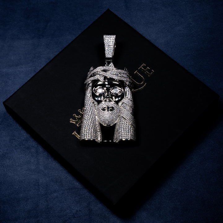 Micro Pave Jesus Pendant - ICECLIQUE JEWELRY 