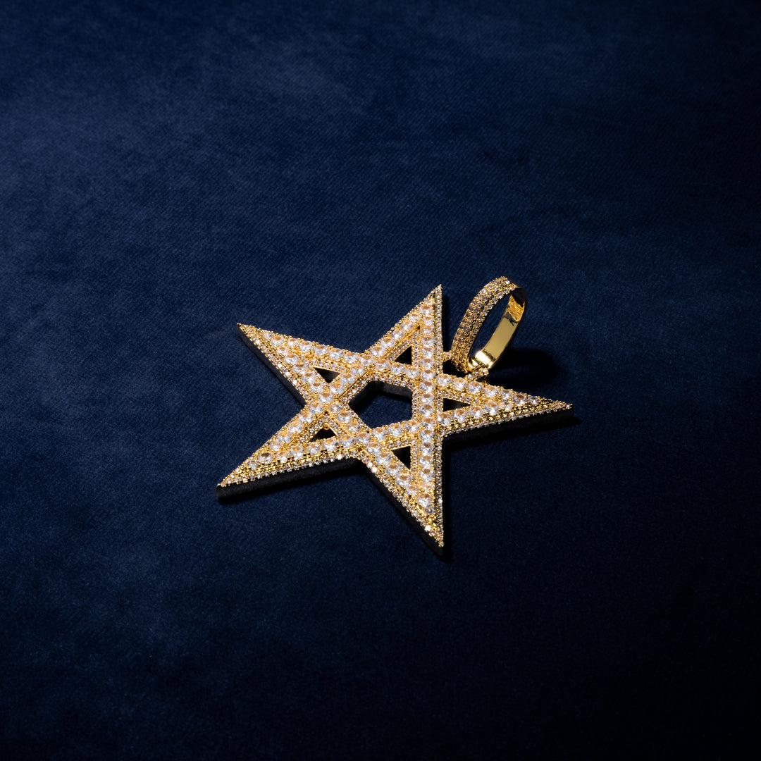 Pentagram Pendant - ICECLIQUE JEWELRY 