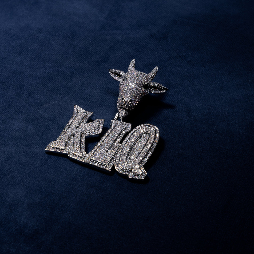Custom Letter GOAT Pendant - ICECLIQUE JEWELRY 