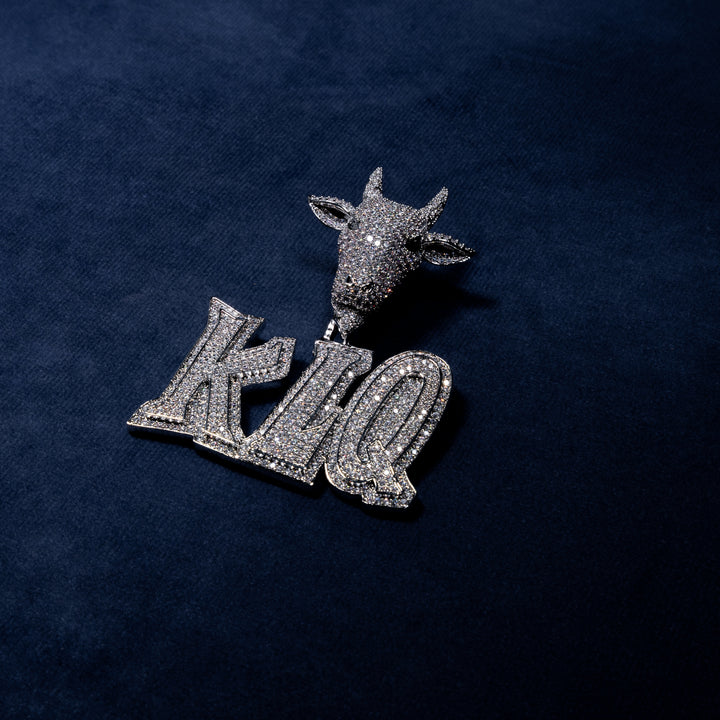Custom Letter GOAT Pendant - ICECLIQUE JEWELRY 