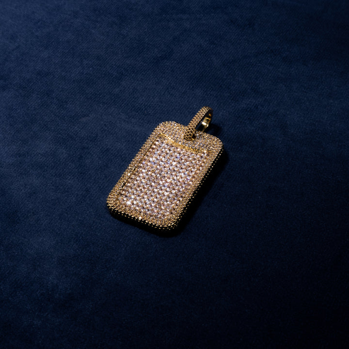 Big Dog Tag Pendant - ICECLIQUE JEWELRY 