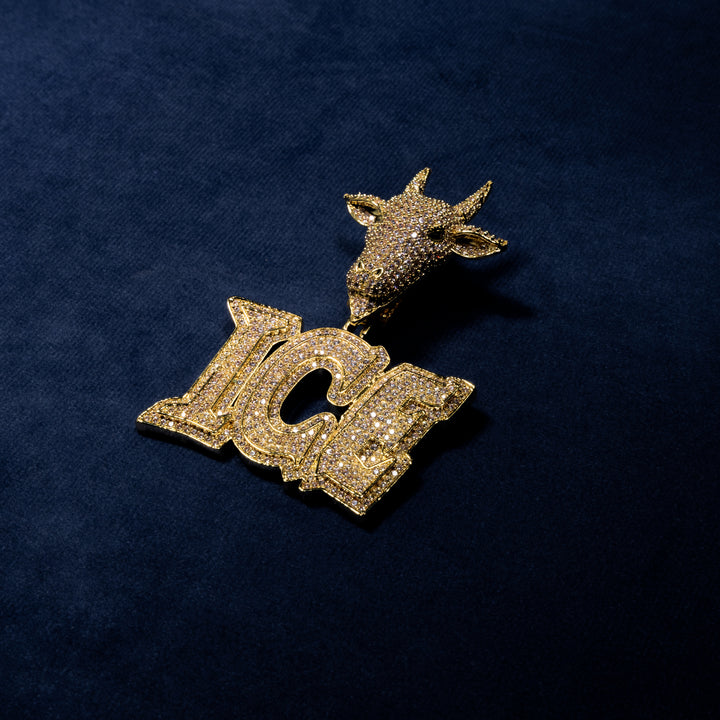 Custom Letter GOAT Pendant - ICECLIQUE JEWELRY 