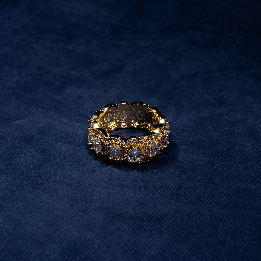 Pear Cut Eternity Ring - ICECLIQUE JEWELRY 
