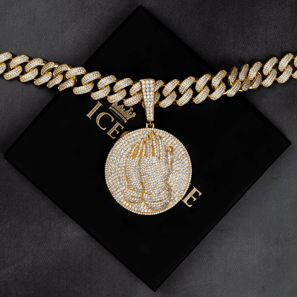 Prayer Pendant - ICECLIQUE JEWELRY 