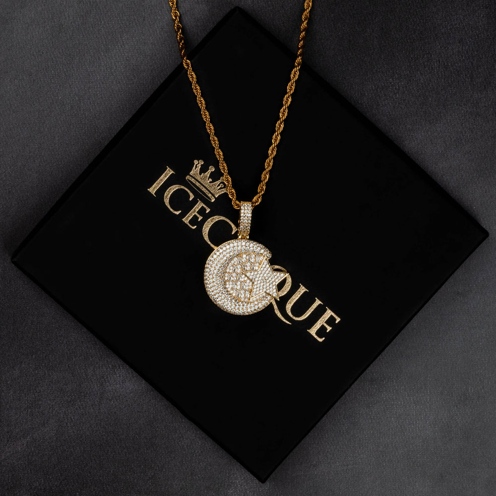 Star And Moon Pendant - ICECLIQUE JEWELRY 