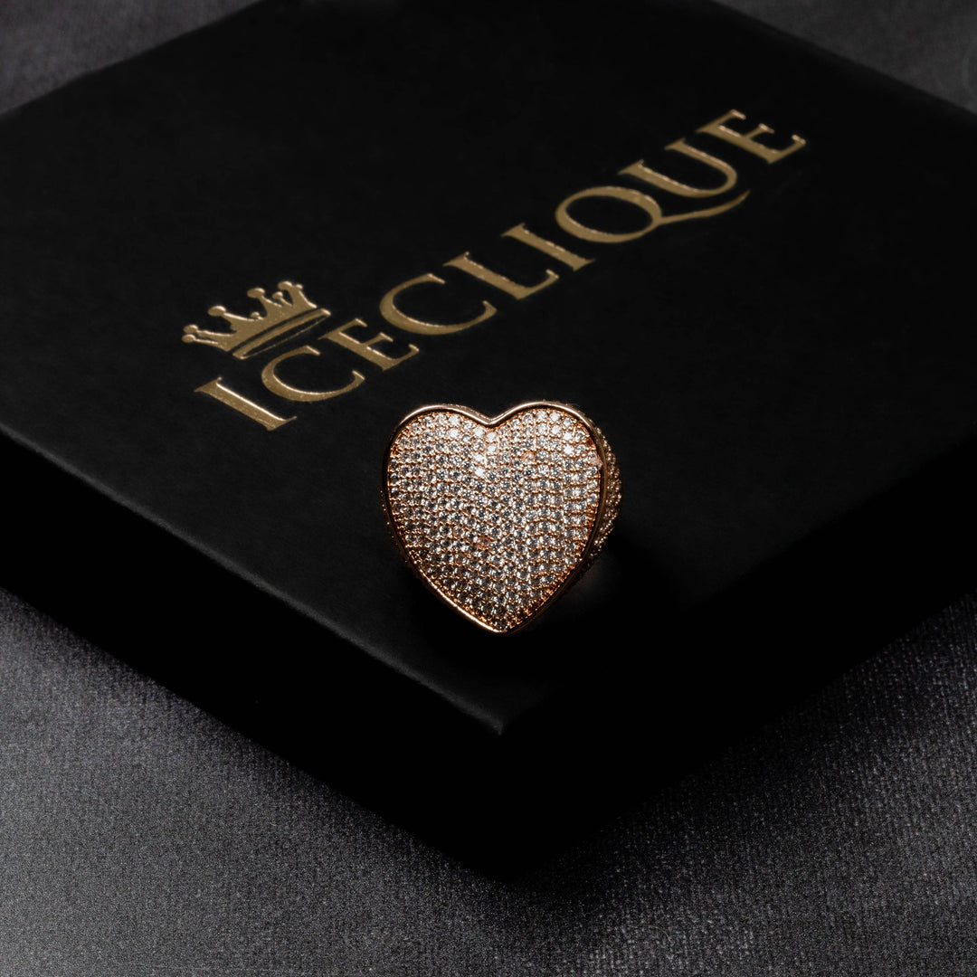 Iced Heart Ring
