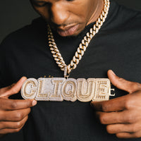 Custom Baguette Letter Pendant