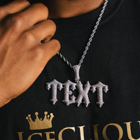 Custom Gothic Font Pendant