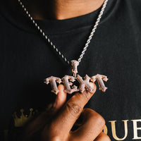 Custom Gothic Font Pendant