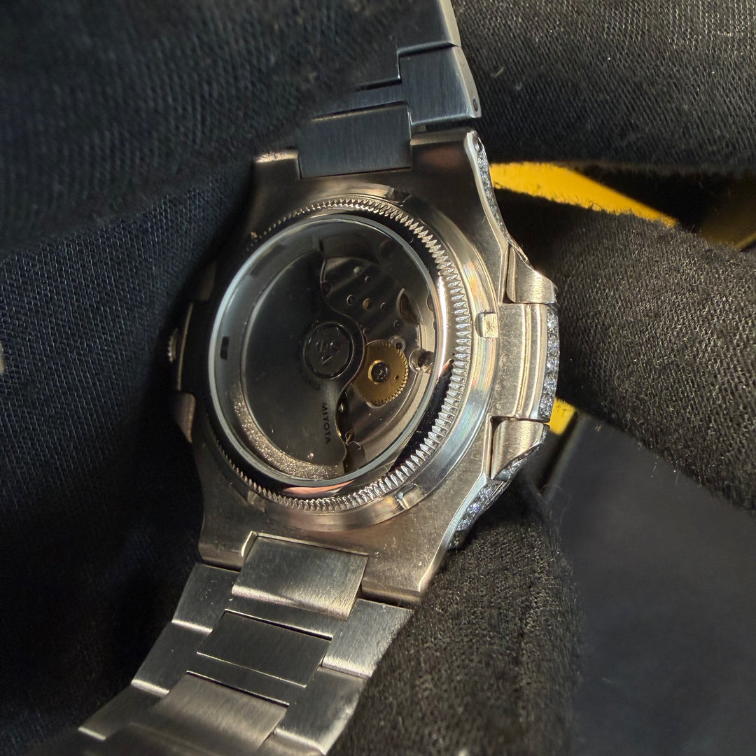 Fully Iced VVS1 Miami Watch - Moissanite - White Gold
