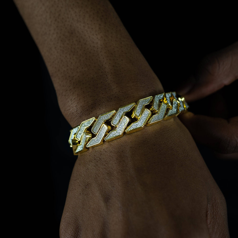 15mm Symmetrical Cuban Bracelet - ICECLIQUE JEWELRY 