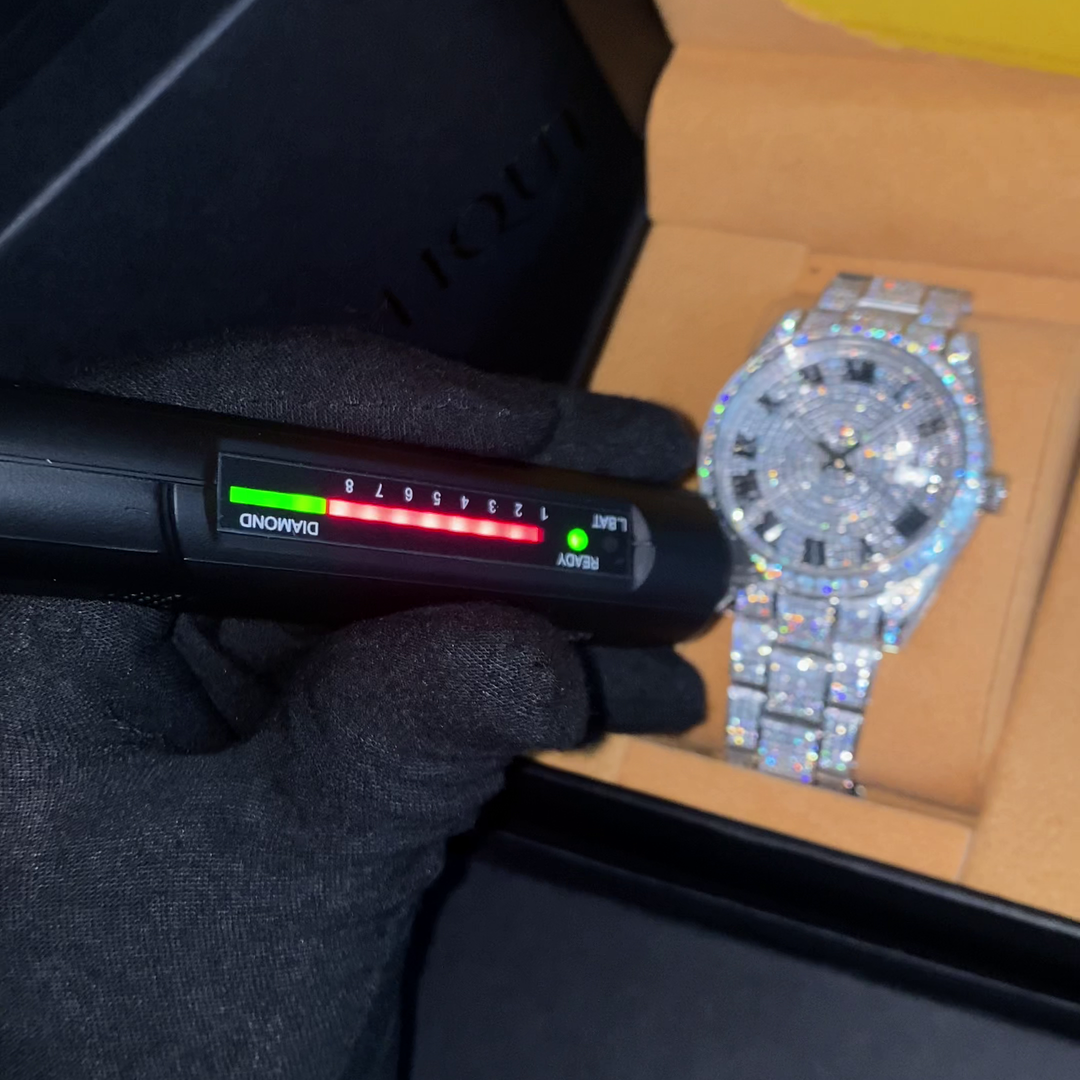 Fully Iced VVS1 Corore Watch - Moissanite - White Gold