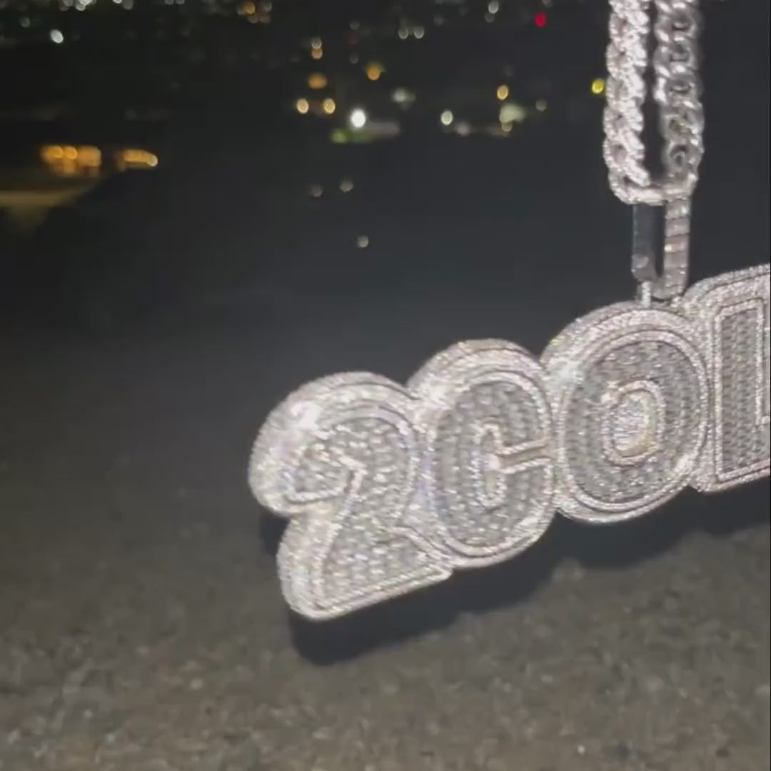 Custom VVS Baguette Letter Pendant