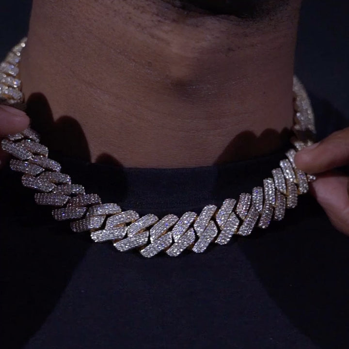 19MM VVS Micro Pave Cuban Chain & Bracelet Bundle