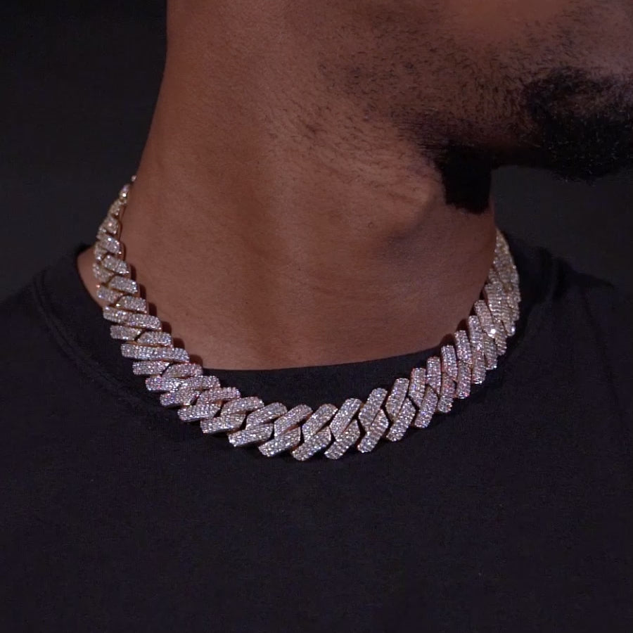 19MM VVS Micro Pave Cuban Chain