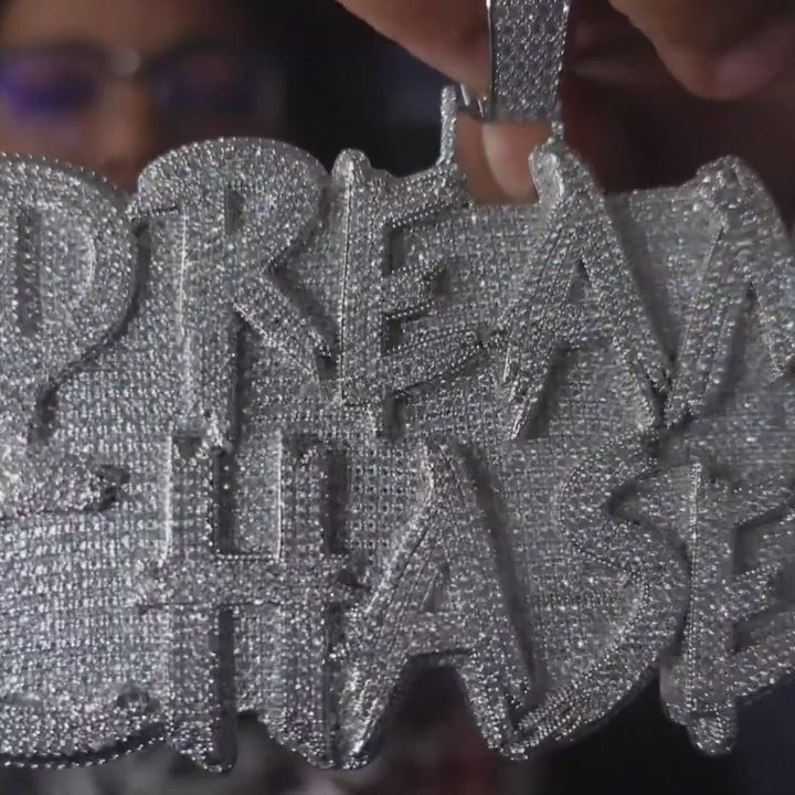 Custom VVS Solid Base Letter Pendant