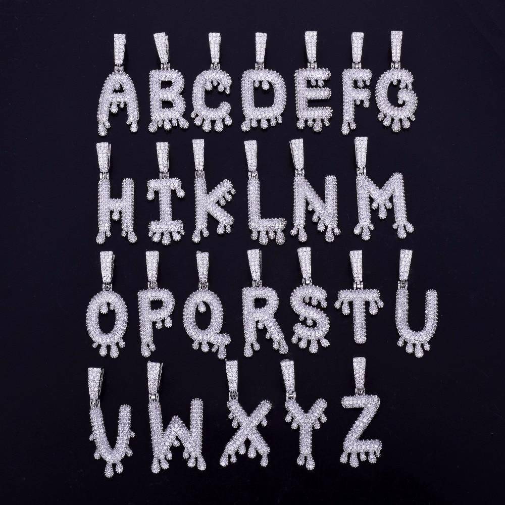 Custom Drip Letter Pendant