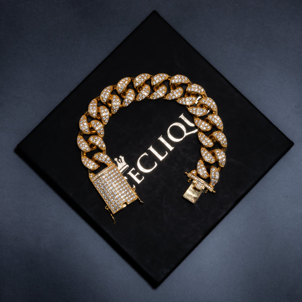 20mm Cuban Bracelet - ICECLIQUE JEWELRY 